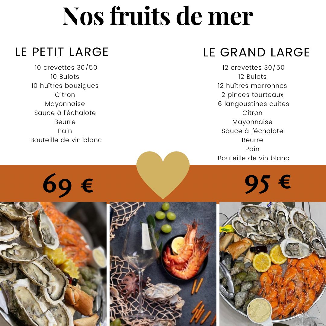 Nos fruits de mer